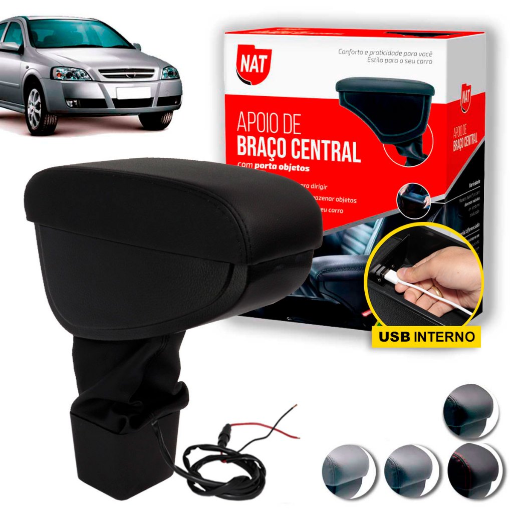 Apoio de Braço Astra 2003 Até 2011 C/ Usb em Oferta na Shopee