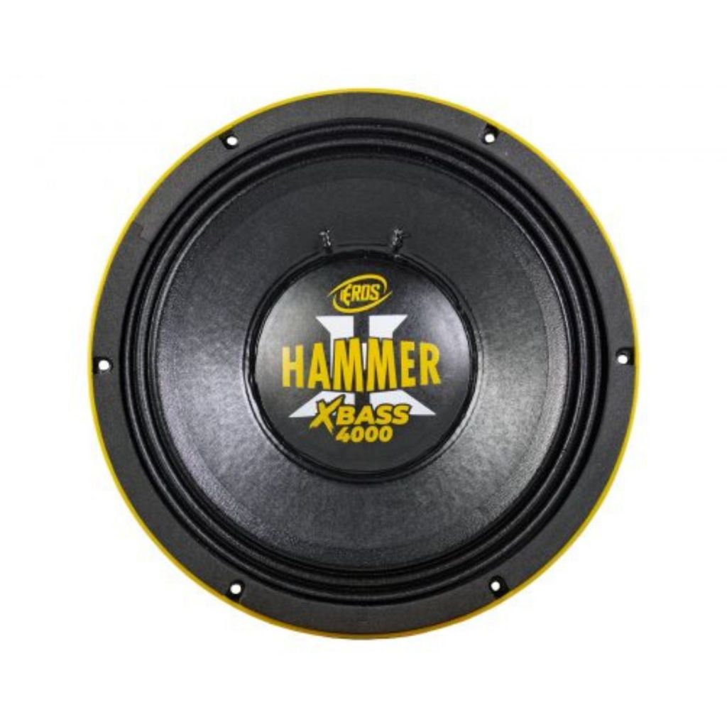 Alto Falante 12 Pol Eros Hammer 4000 XBASS 2000w Rms 4 Ohms em Oferta na Shopee