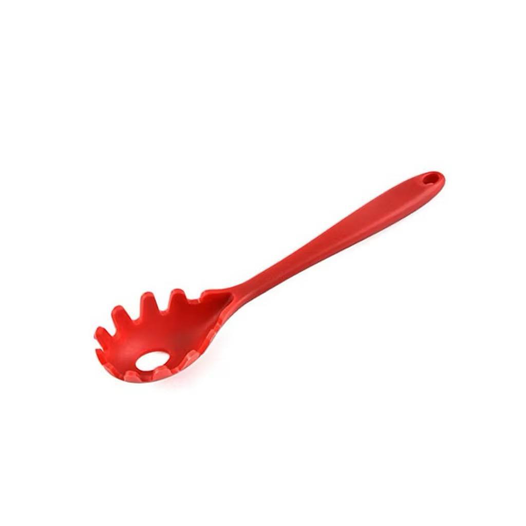 Pegador para Massas Macarrão Silicone Vermelho Utensílios de Cozinha Restaurante Casa Cozinha