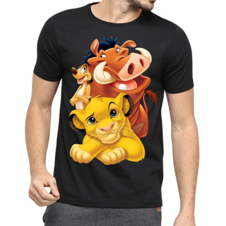 Camiseta Timão e pumba Rei leao camisa 100% algodão Estampa Dtf Envio Rapido em Oferta na Shopee