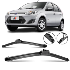Par Palheta Limpador Parabrisa Ford Fiesta 2003 á 2011 Hatch e Sedan