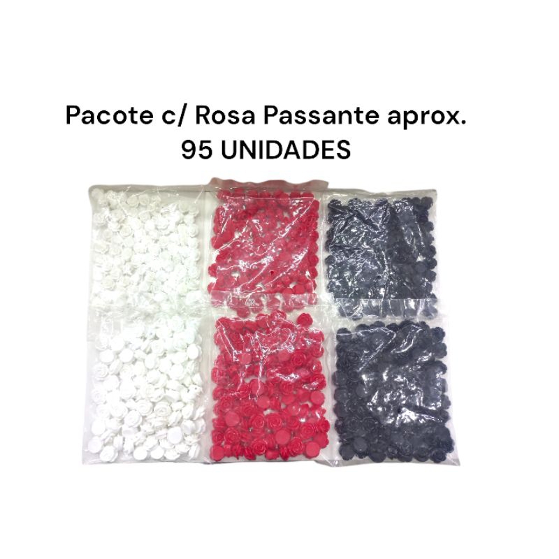 Pacote com Rosa Passante - Aprox. 95 Unidades em Oferta na Shopee