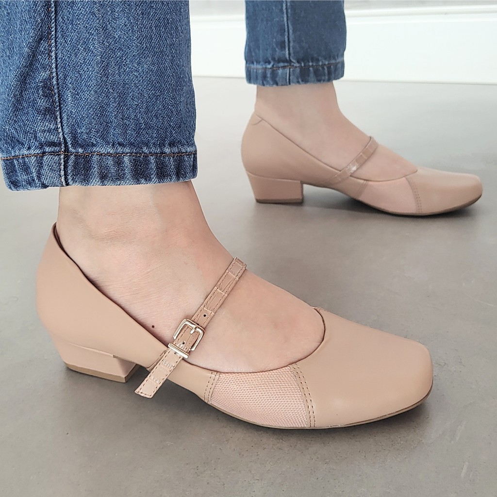 Sapato Conforto Firezzi Boneca Joanete Salto Baixo 237887 Mary Jane