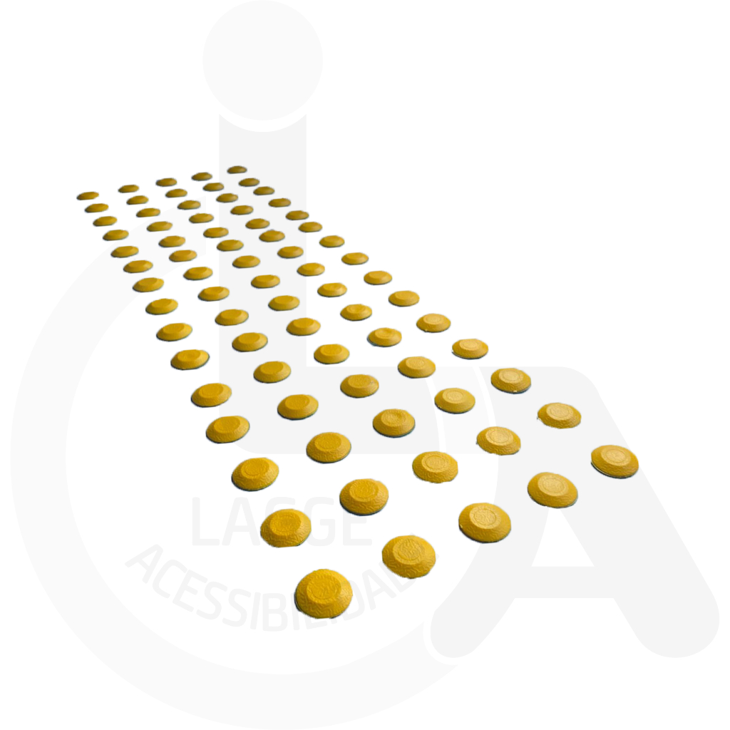 ELEMENTO TATIL ALERTA PVC ADESIVADO AMARELO