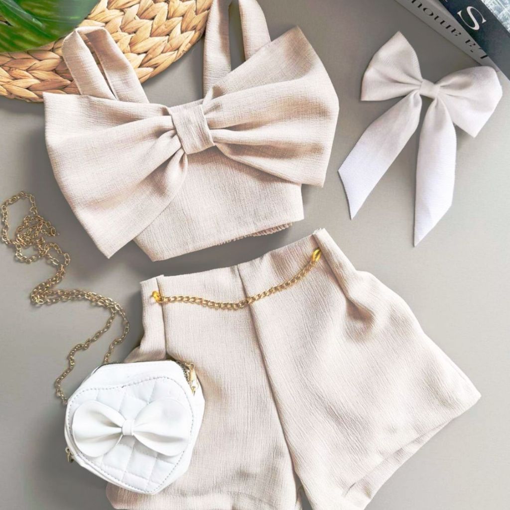 Conjunto infantil feminino verão 2 a 10 anos em Oferta na Shopee