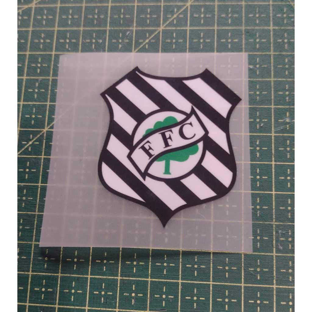 Adesivo Têxtil Termocolante para tecido times de futebol 5 cm Figueirense SC aplicavél com Ferro de Passar Roupas