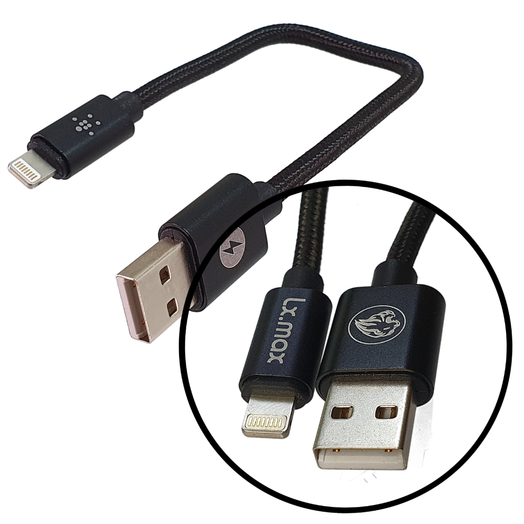 Cabo de carga e dados Lightining para iPhone, 12, 13, Se 2020,11, XS Max, XR, X, 7, 8, 6S, 6 Plus, iPad pro, iPod Airpod