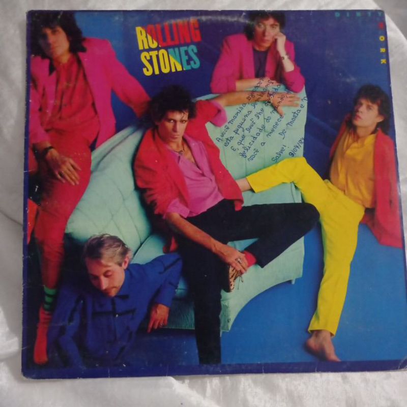 LP vinil Dirty work Rolling Stones 1986