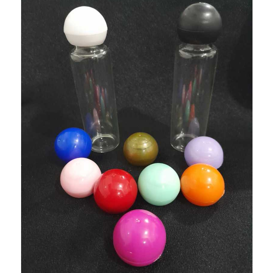 Kit 20 unid. Frasco Vidro 25ml com tampa bola R18 com variedade de cores porta perfume, aromatizante
