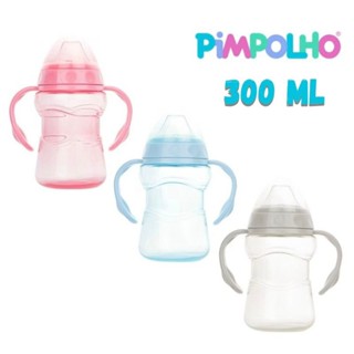 Copo Transição com alça tampa Bico flexível 300ml Pimpolho em Oferta na Shopee