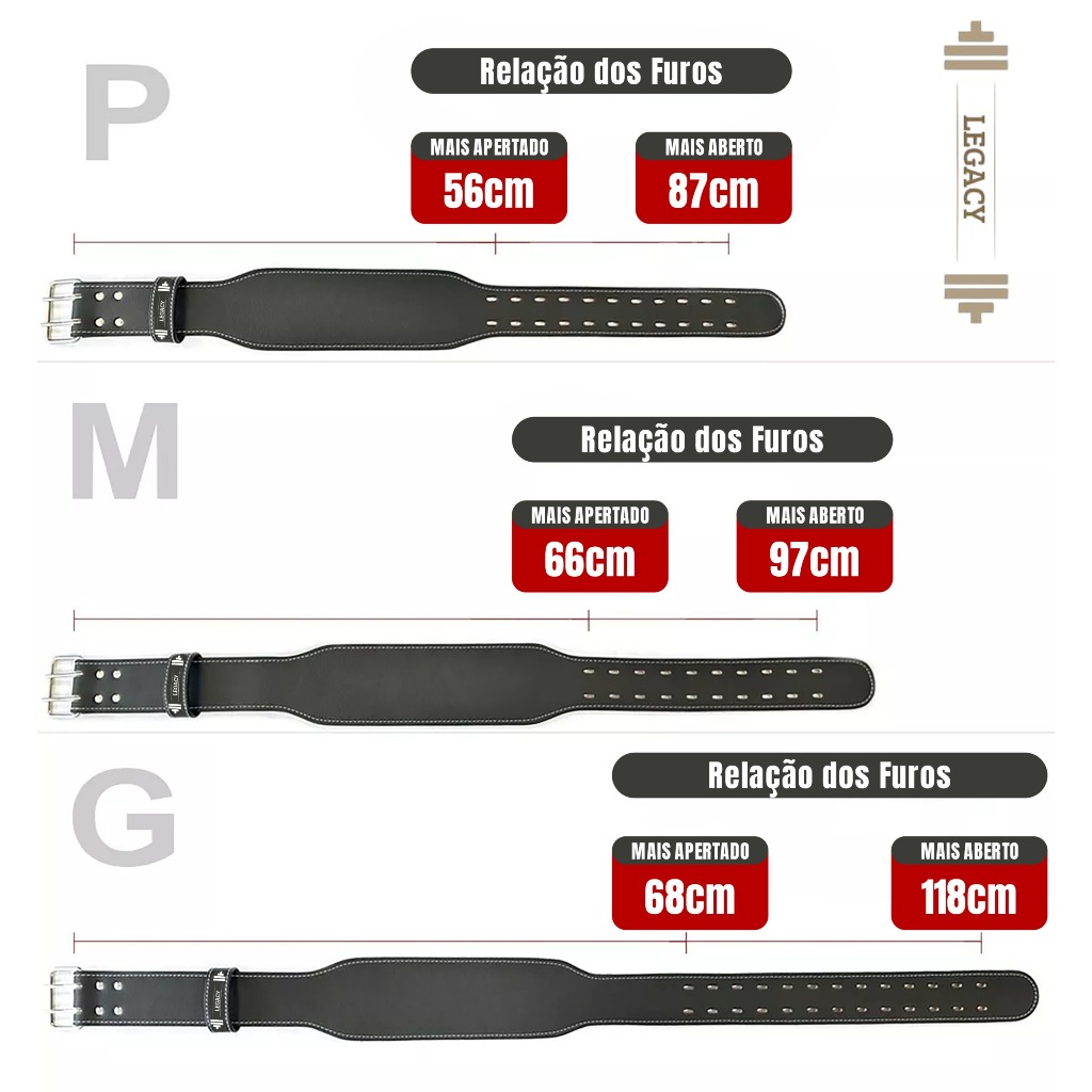 Detalhes do Cinturão De Couro Personalizado - Exercícios Com Peso