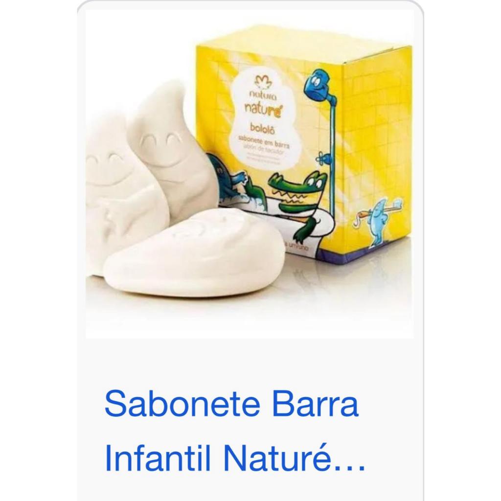sabonete natura nature bololo contem 3 unidades de 90g.