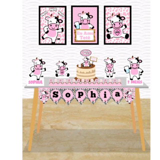 Kit festa vaquinha eu te amo Tetê em Oferta na Shopee