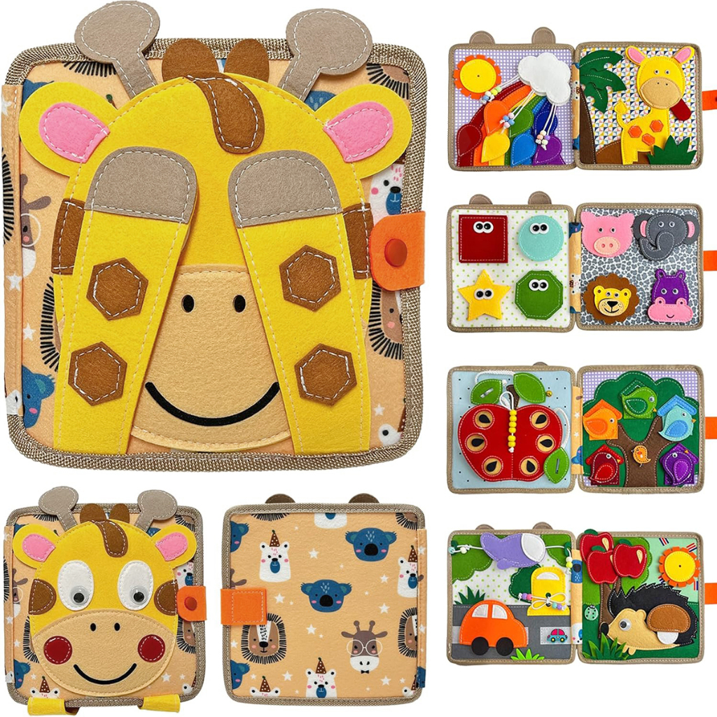Brastoy Placa de Montessori Sensorial Para Crianças Maleta Educativa Brinquedo