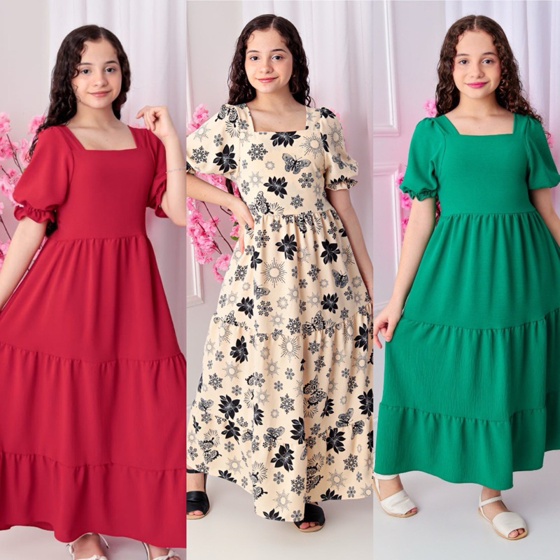 Vestido Comprido Liso na Black Friday 2025 | BuscaProdutos