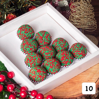 5~25 Caixas P/ 10 Doces arvore natal Branca 15x15x5 MOLDURA ASSK em Oferta na Shopee