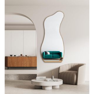 Espelho Organico Grande Corpo inteiro 110x50cm - Mod. Curva em Oferta na Shopee