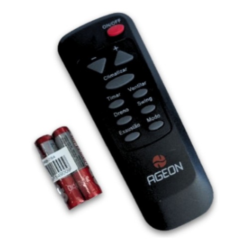 Controle Remoto Para Ageon Yf E Irx Climatizador Pólo Clima Ecobrisa Clima Verde Maxclima