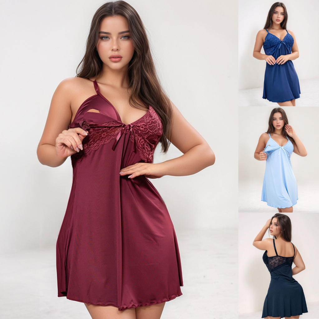 Camisola Amamentação Pós Parto Saída de Maternidade Abre Fácil Confortável Pijama Moda Luxo Promoção