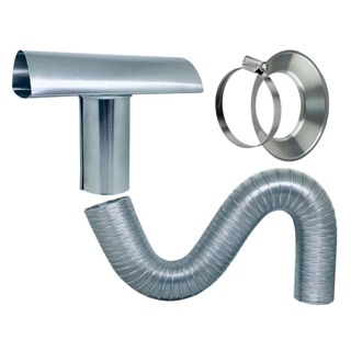 Chaminé Para Aquecedor de Agua a Gás 60mm + Tubo + Aro + Braçadeira em Oferta na Shopee