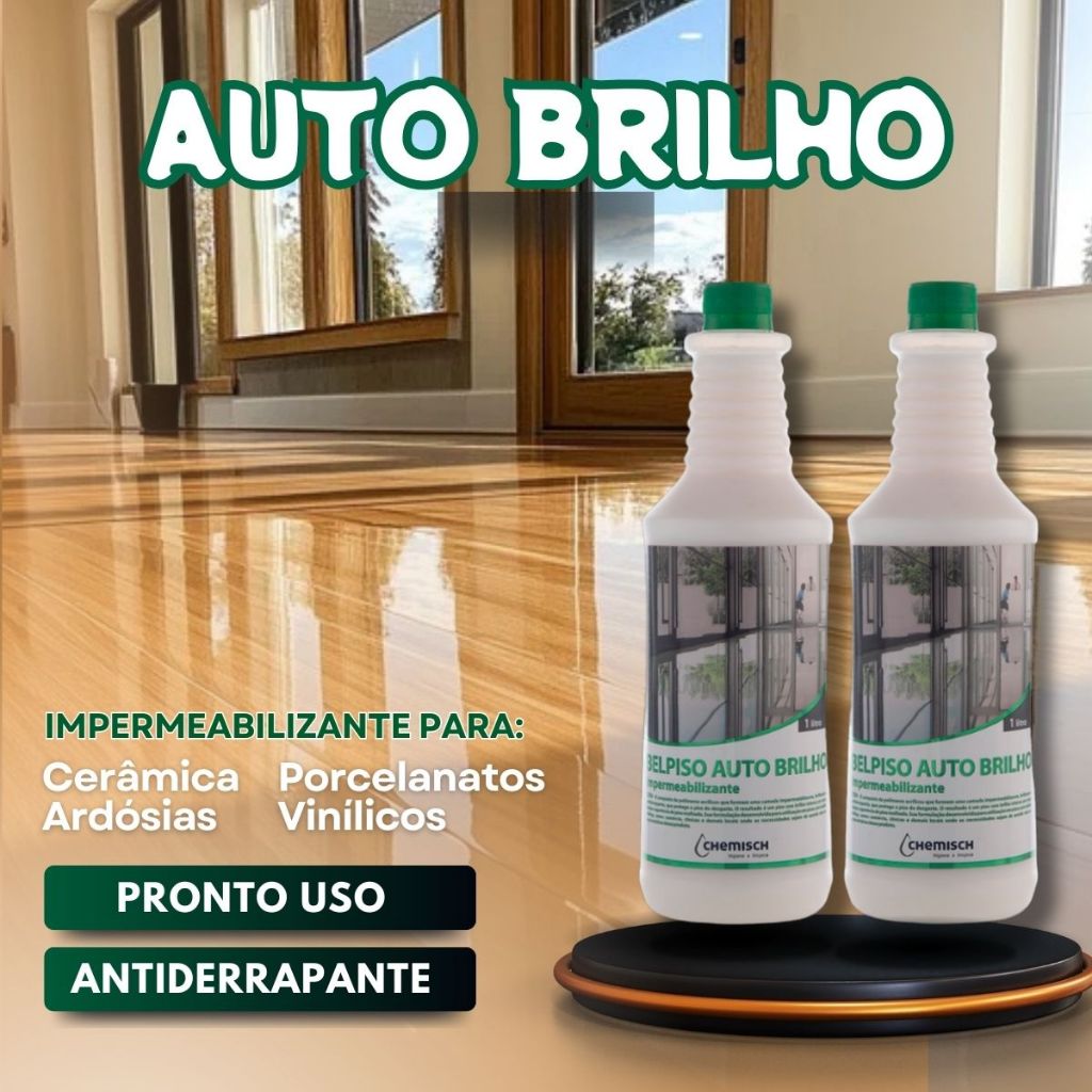 Cera Líquida Belpiso Auto Brilho 2L Antiderrapante Traz Brilho Pra Pisos em Oferta na Shopee