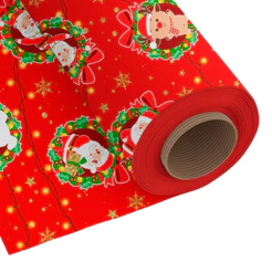 Tnt Estampado Natal Luz 2,00m X 1,40 Vermelho