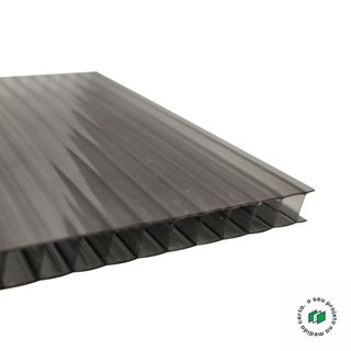 Placa Chapa de Policarbonato Alveolar 1,05 x 6,00 4mm Pergolado Toldo Telhado em Oferta na Shopee