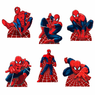 kit 6 displays totens decoração homem aranha para mesa em Oferta na Shopee