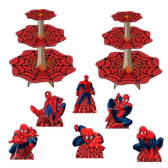 Baleiro Suporte de Doces com 6 Displays de Mesa Homem Aranha MD2