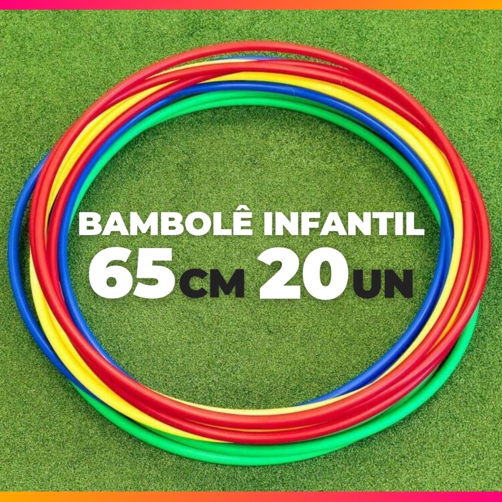Kit 20 Bambolês Infantil Exercicios Fitness Colorido 65cm Reforçado em Oferta na Shopee