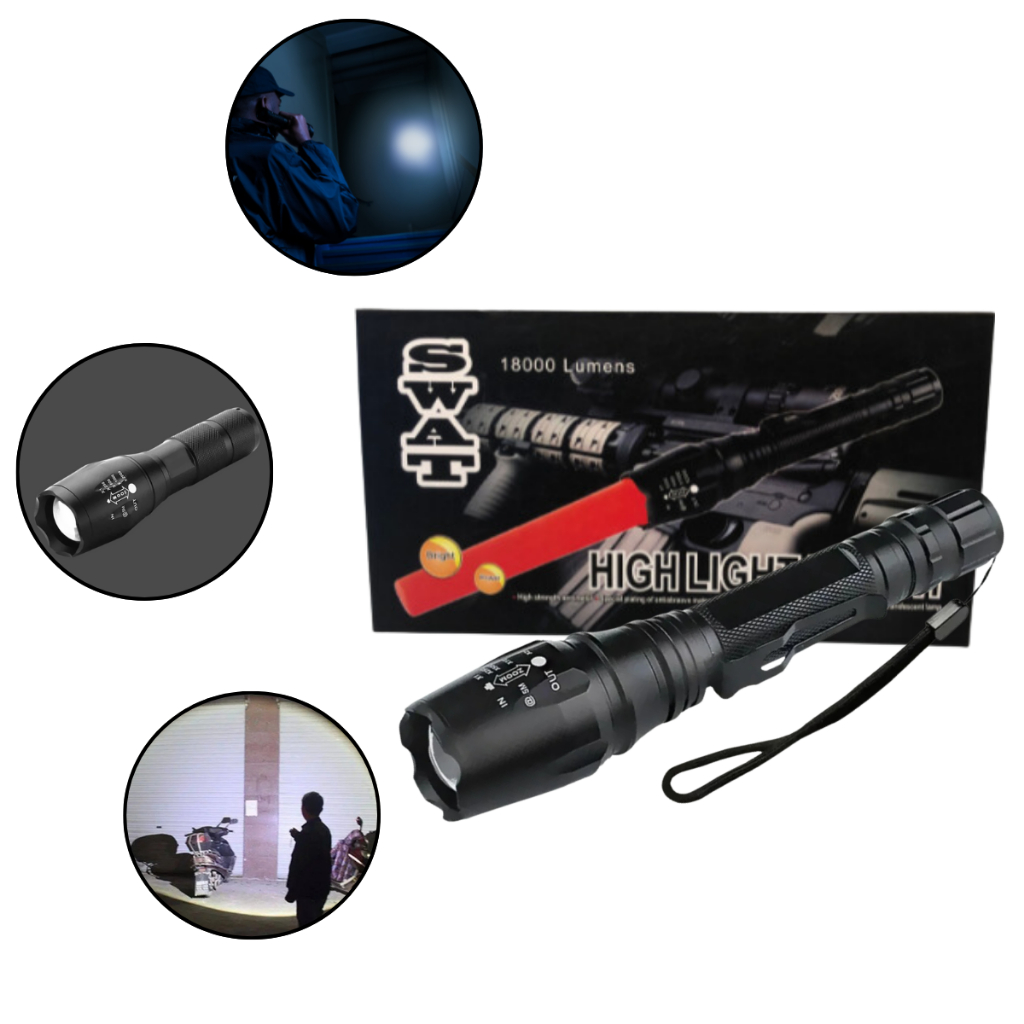 Lanterna  Multifuncional X-902 E 18000 Lumens pesca lazer camping fachear peixe