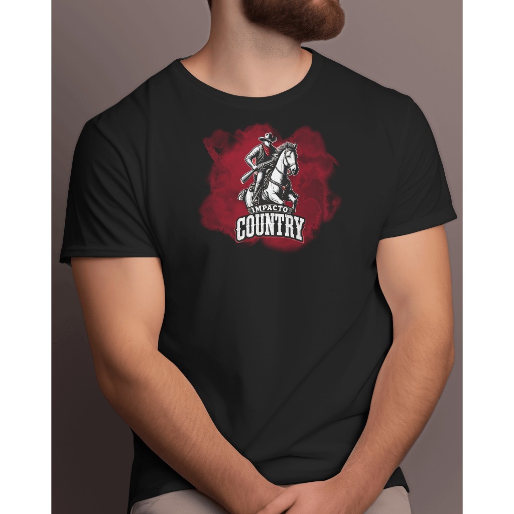Camiseta Camisa Masculina Country 100% Algodão Peão Rodeio Barretos Original Impacto Country