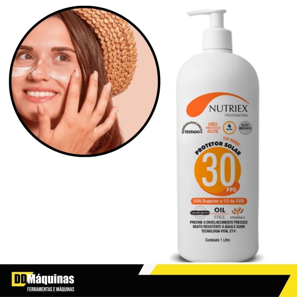 Protetor solar fps 30 1 litro 1/3 uva - Nutriex - Beauty