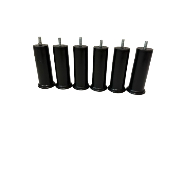 PÉ PARA CAMA BOX BAÚ PLASTICO Emma BF Colch Anjos  Herval Euro12CM PRETO PREMIUM 03.03.2026universal
