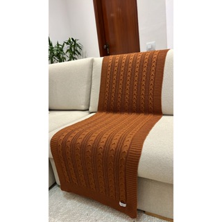 Peseira Manta Trança Tricot Cama Casal 180x60cm Madrid em Oferta na Shopee