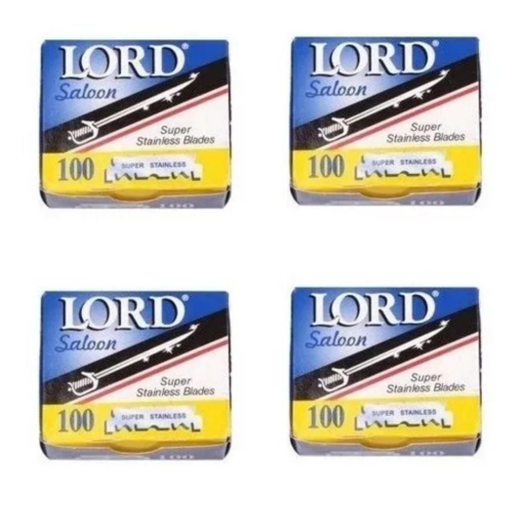 Lamina De Barbear Lord Super Saloon 1/2 Meia Lâmina - 400 Unidades