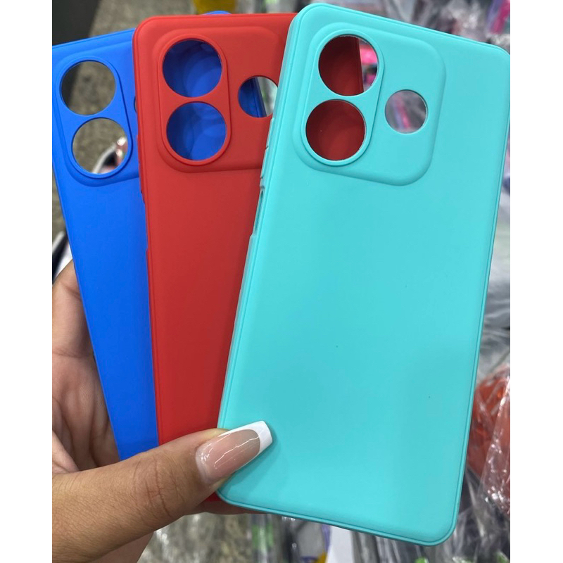 Kit 2X1 Xiaomi Redmi Note 14 5G - Película Frontal  Ceramica 3D + Capa Silicone Aveludada Colorida