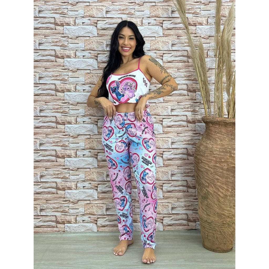 Pijama Glamour  Estampado Suede