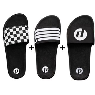 Kit Chinelo Masculino Feminino Slide Calce Fácil Macio