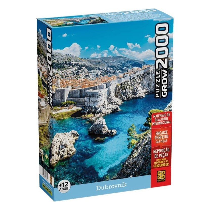 Quebra-Cabeça Dubrovnik Puzzle 2000 pçs - Grow