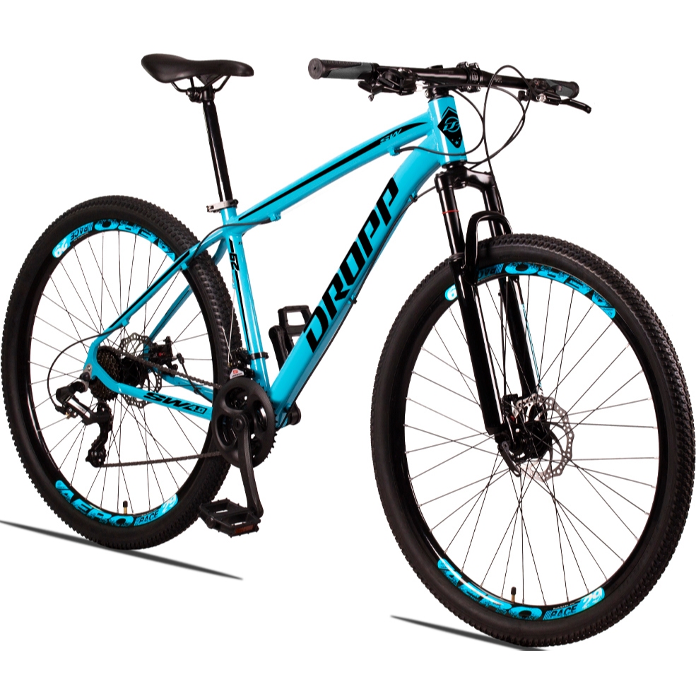 Bicicleta Aro 29 Dropp SW 24 Vel Câmbio Shimano Quadro Alumínio MTB em Oferta na Shopee
