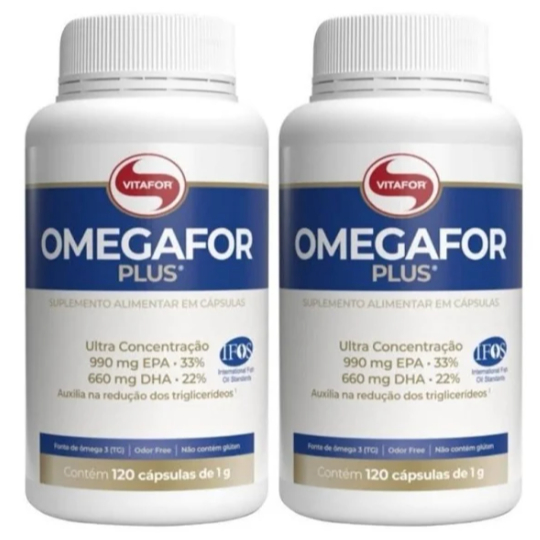 Kit 2 Unidades - Ômega 3 Omegafor® Plus - Alta Concentração de EPA e DHA