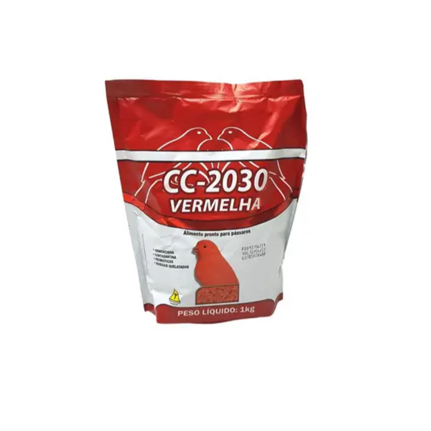 Cc 2030 Vermelha 1kg Ração Farinhada Para Canário Biotron