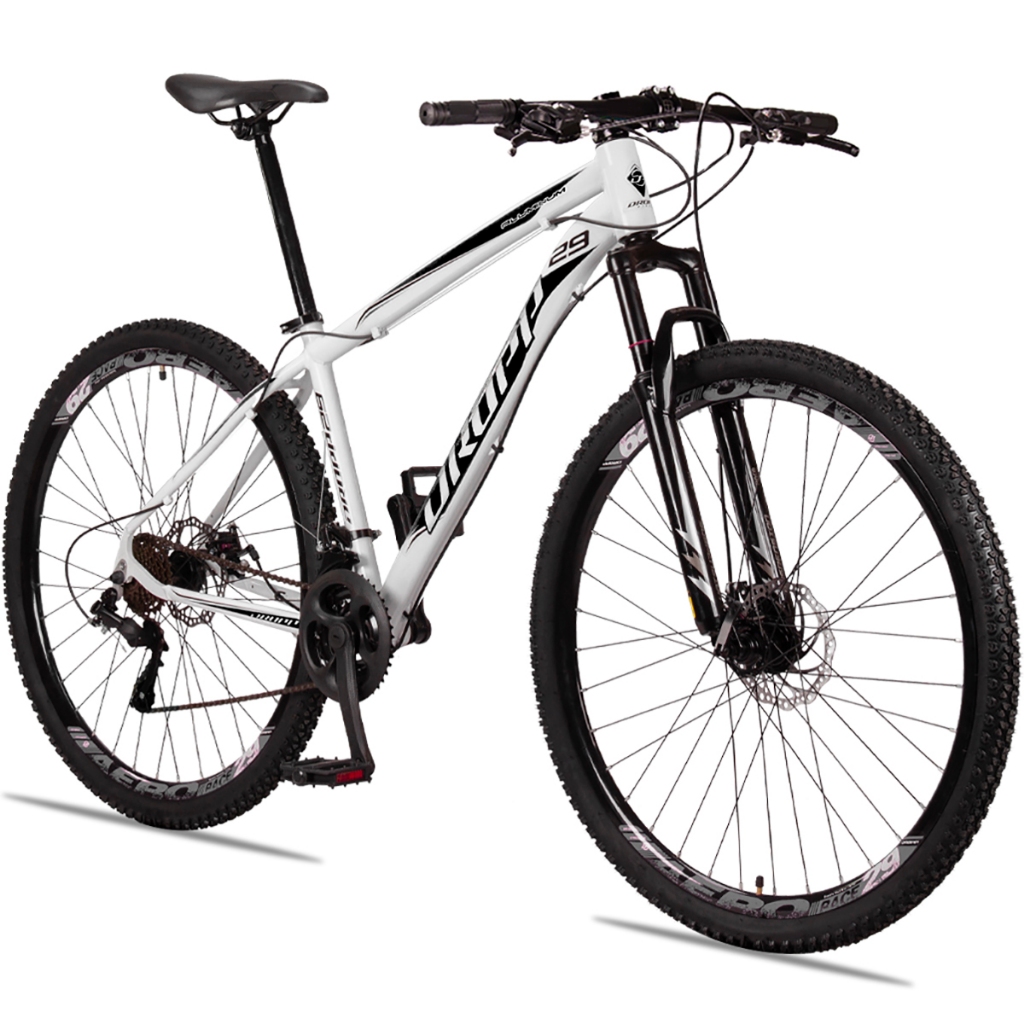 Bicicleta Aro 29 Dropp Aluminum 24 Vel Câmbio Traseiro Shimano Freio a Disco Bike MTB Alumínio em Oferta na Shopee