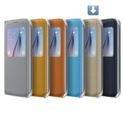 Capinha Case Covers galaxy s6 Capinha Original Dourada Claro Capinha Carteira