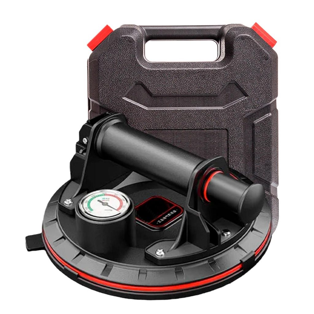 Ventosa de Sucção Para Porcelanato Vidro Mármore Com Relógio De Pressão Manômetro Profissional em Oferta na Shopee