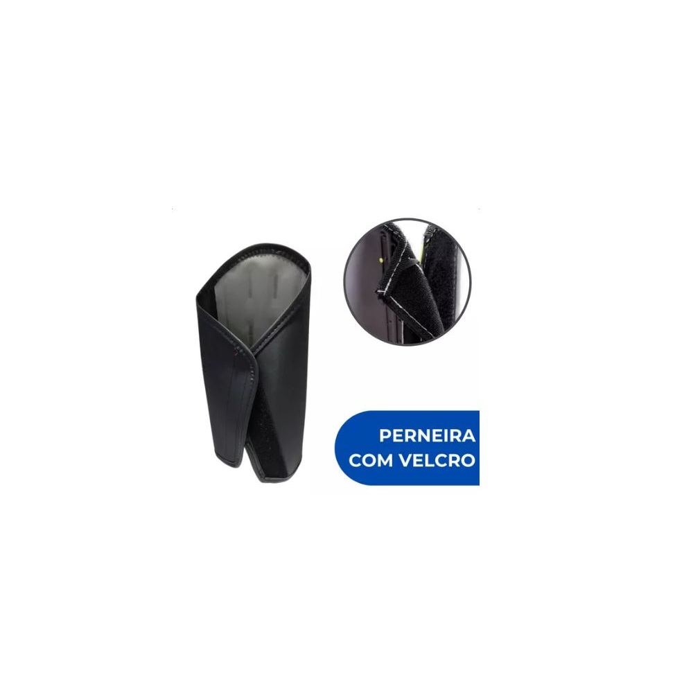 Perneira Caneleira 3 Talas FECHAMENTO EM VELCRO, Prot. das pernas / Picada Cobra
