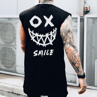 Camiseta Regata Oversized Preta Masculina Smile Para Presente Natal Fim de Ano Streetwear Academia em Oferta na Shopee
