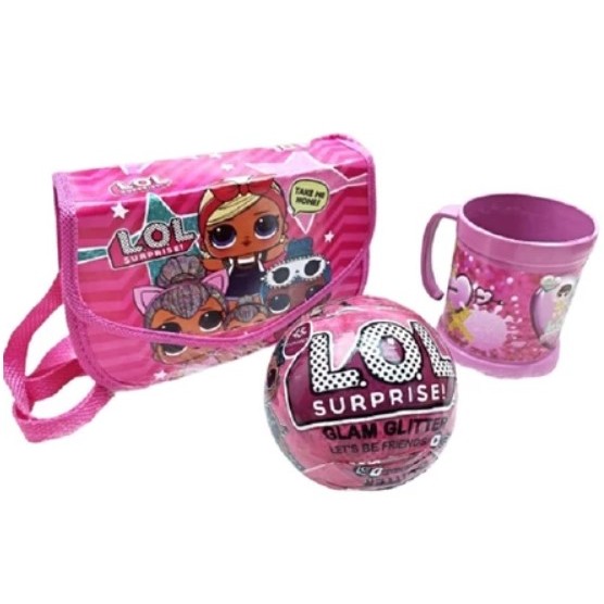 Kit Lol Surprise Boneca + Bolsa + Caneca Brinquedos em Oferta na Shopee