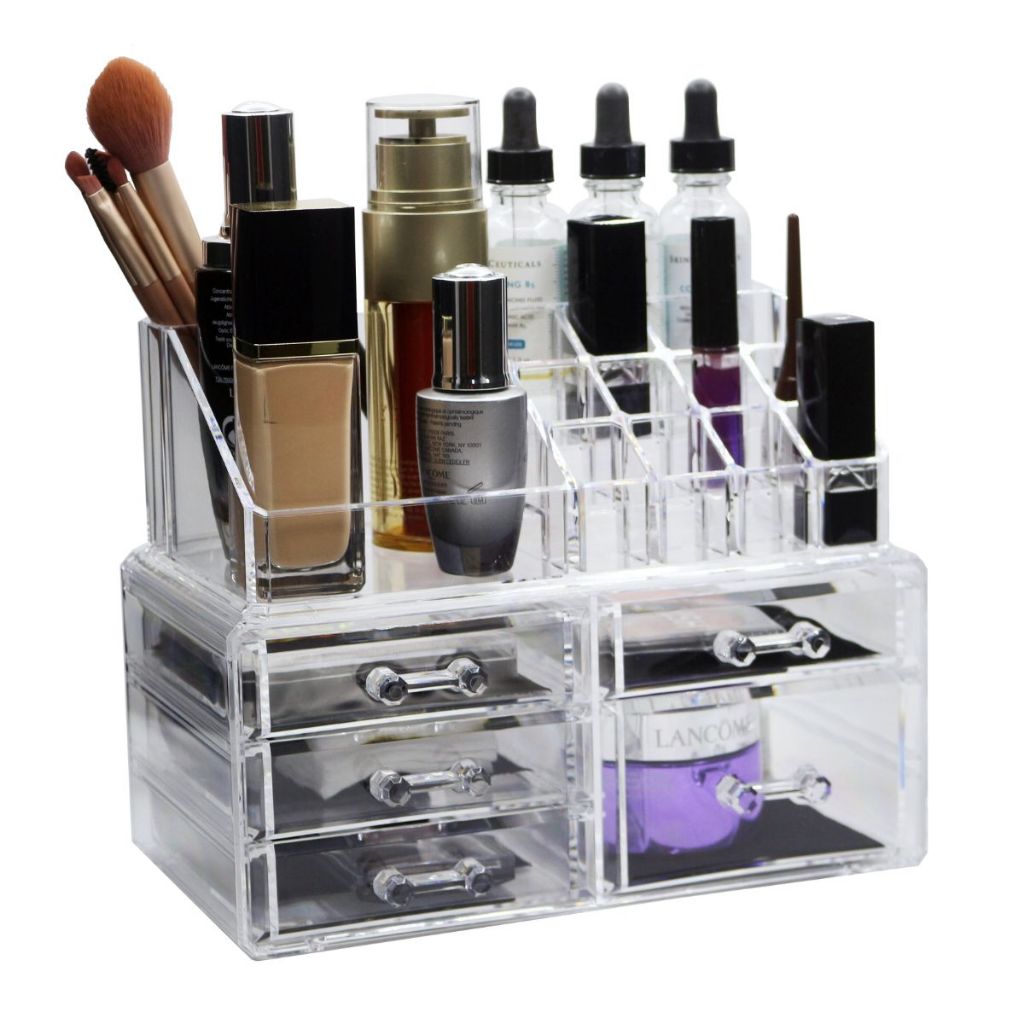 Organizador Maquiagem Caixa Acrílico Transparente Portátil em Oferta na Shopee